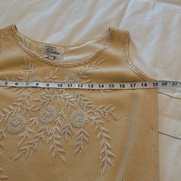 1960's Vintage The Broadway Lambswool/Angora Beaded Sweater Hong Kong Elegant! - Picture 10 of 12